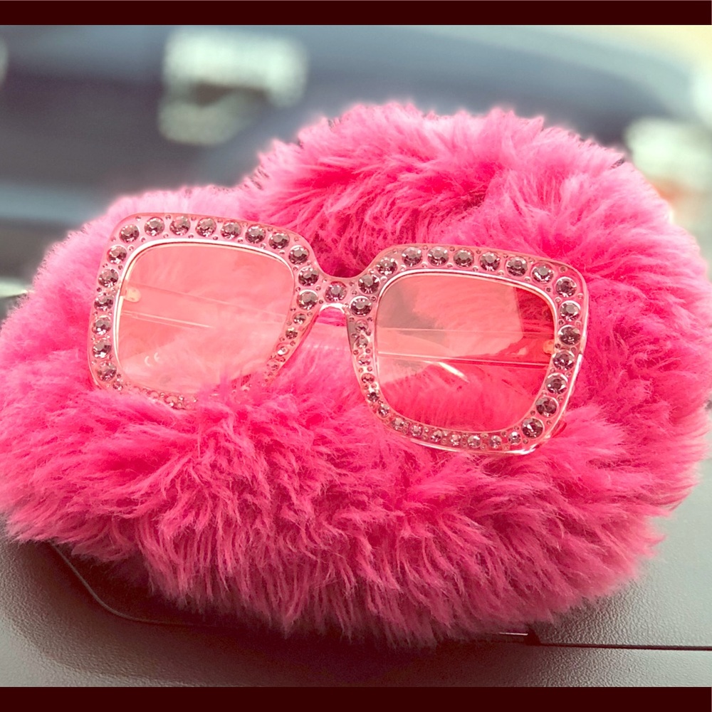 Pink diamond glasses